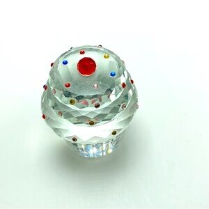 Simon Designs Crystal Celebration Cupcake Crystal Sprinkles & Cherry